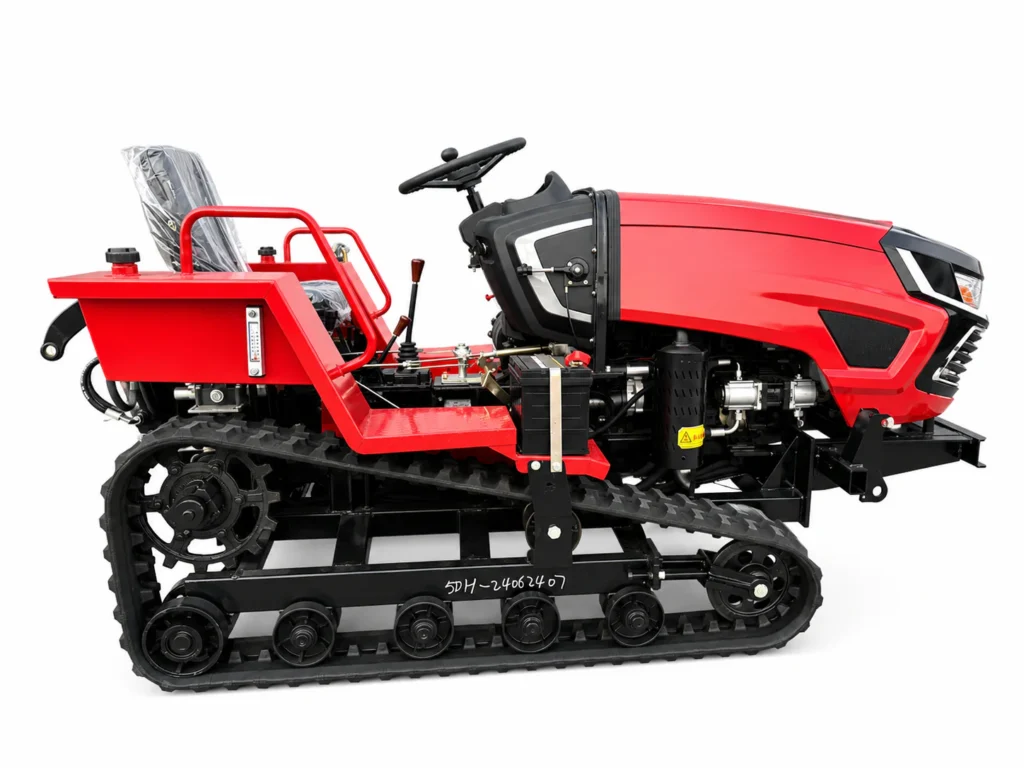 Fresadora rotativa sobre orugas para terrenos de secano de 50-60 HP