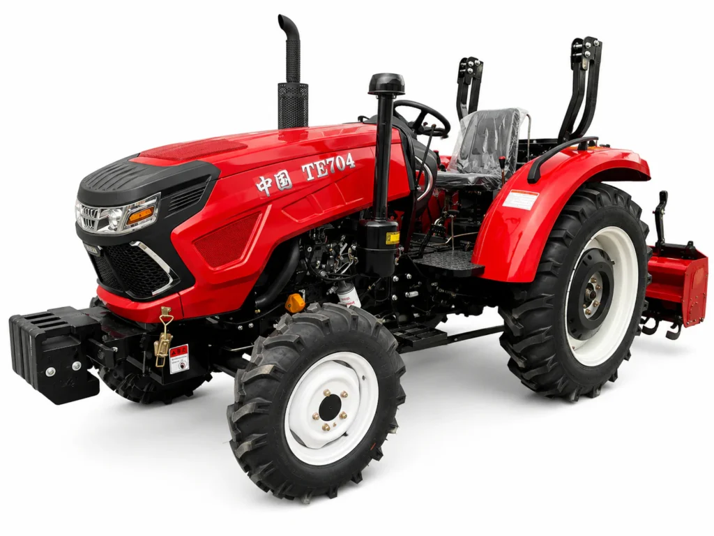Tractor compacto 70HP 704 con tracción a las cuatro ruedas