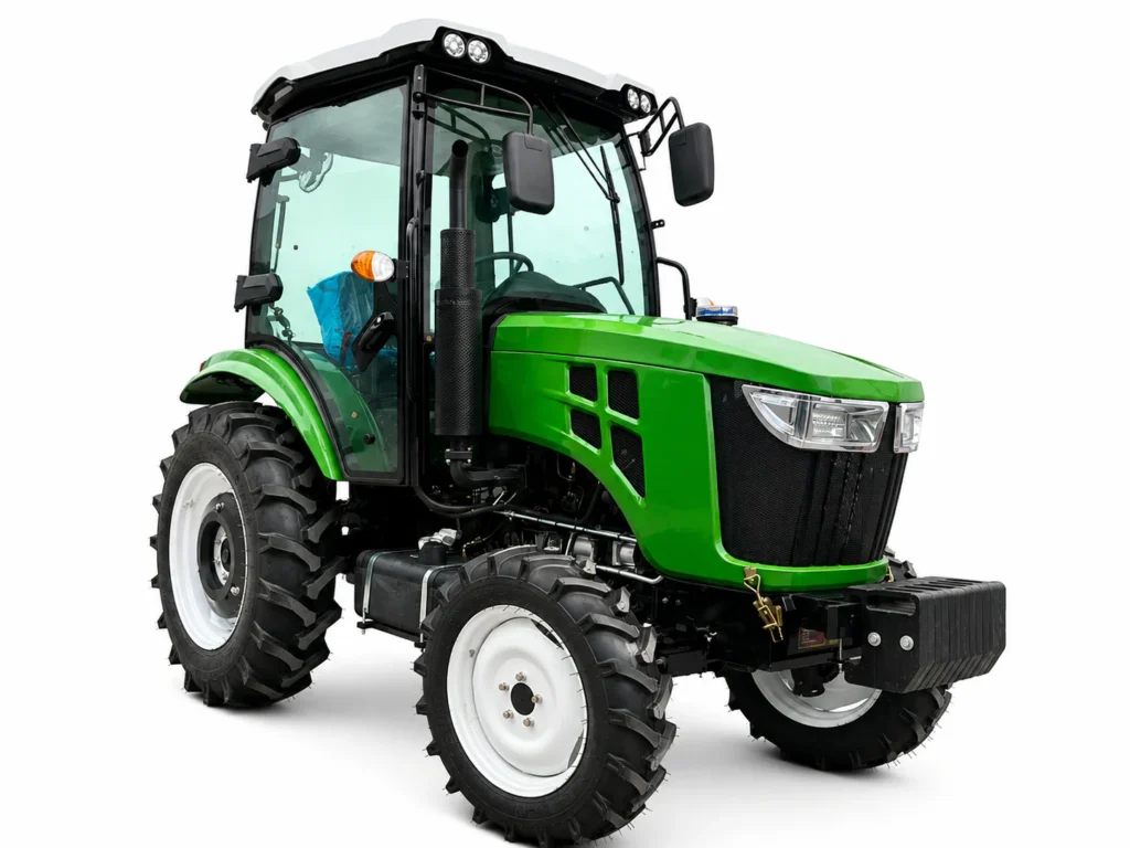 Tractor utilitario 80HP 804 con tracción a las cuatro ruedas y cabina