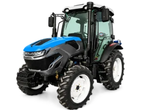 bleu-1204-cabine-tracteur-vue de trois quarts avant-fond transparent