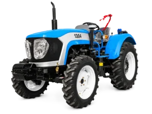 blue-1304-open-station-tractor-front-three-quarter-view-transparent-background