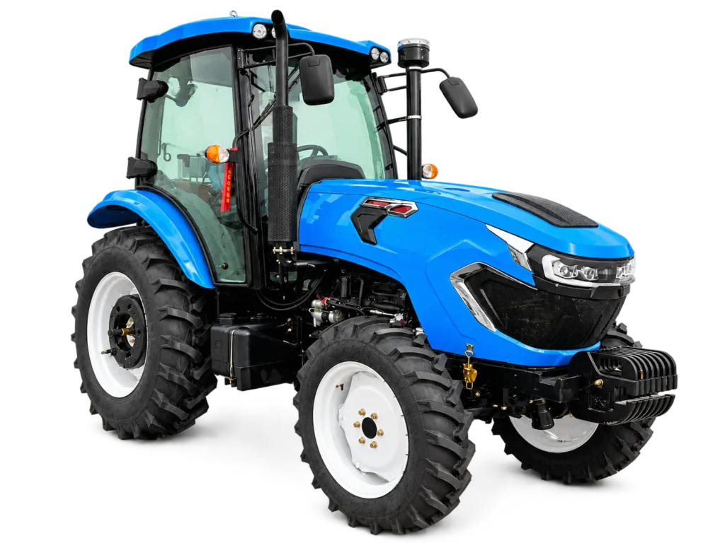 blue-1504-cab-tractor-front-three-quarter-view-transparent-background