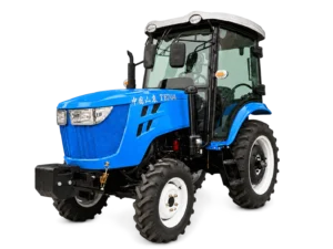 blue-704-cab-tractor-front-three-quarter-view-transparent-background