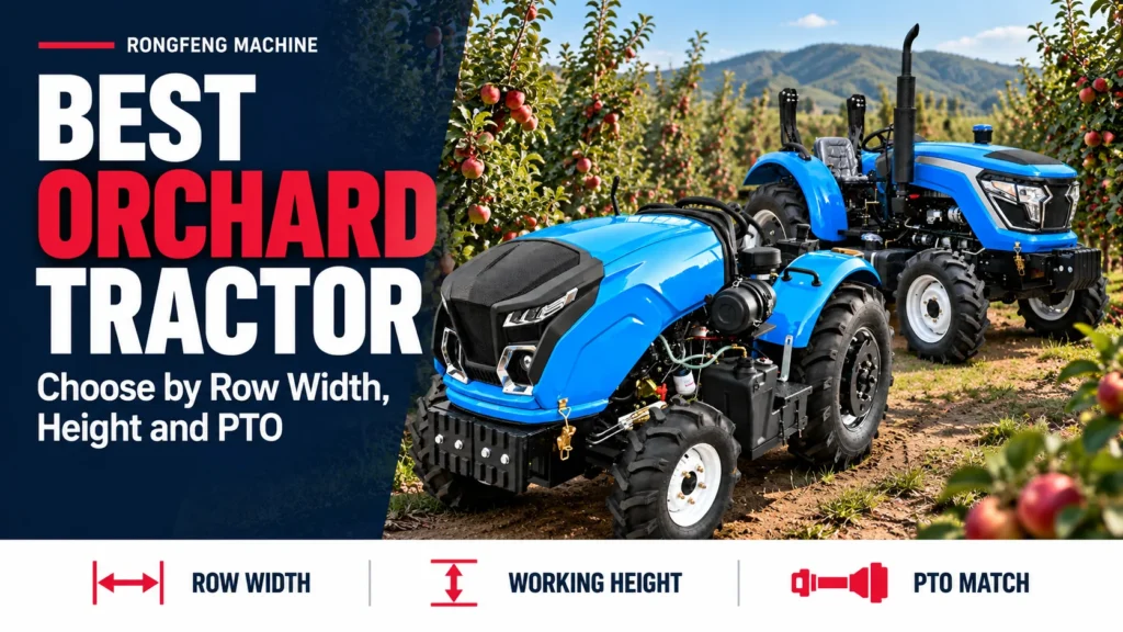 How to Choose the Best Orchard Tractor: Row Width, Height & PTO